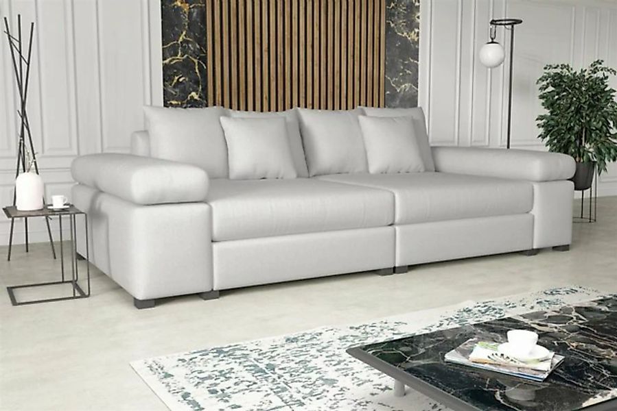 Fun Möbel Big-Sofa Big Sofa Couchgarnitur PORTER Megasofa in Stoff o. Kunst günstig online kaufen