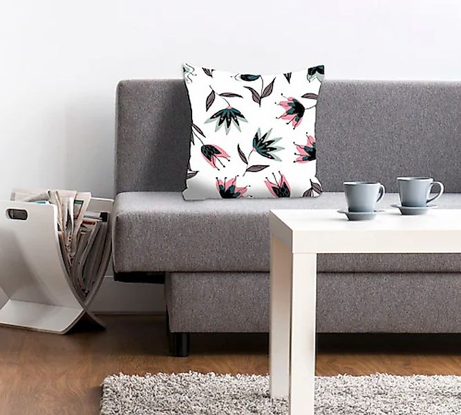 queence Dekokissen "Tomke" mit hübschen Blumen günstig online kaufen