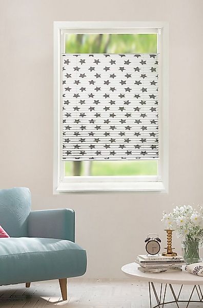 Lüttenhütt Plissee Stern, Lichtschutz, ohne Bohren, verspannt, Klemmfix, im günstig online kaufen