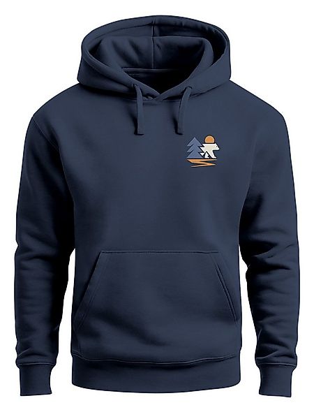 Neverless Hoodie Hoodie Herren Print Camping Motiv Kapuzenpullover Natur Lo günstig online kaufen