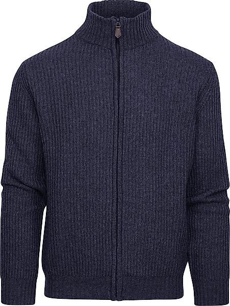 Suitable Strickjacke Wool Blend Navy - Größe XXL günstig online kaufen