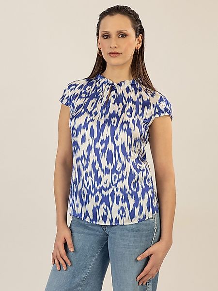 Apart Kurzarmbluse aus matt schimmerndem Satin günstig online kaufen
