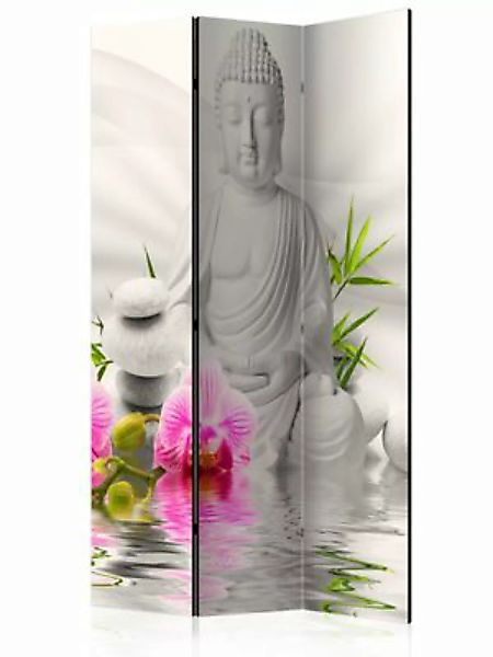 artgeist Paravent Buddha and Orchids [Room Dividers] beige-kombi Gr. 135 x günstig online kaufen