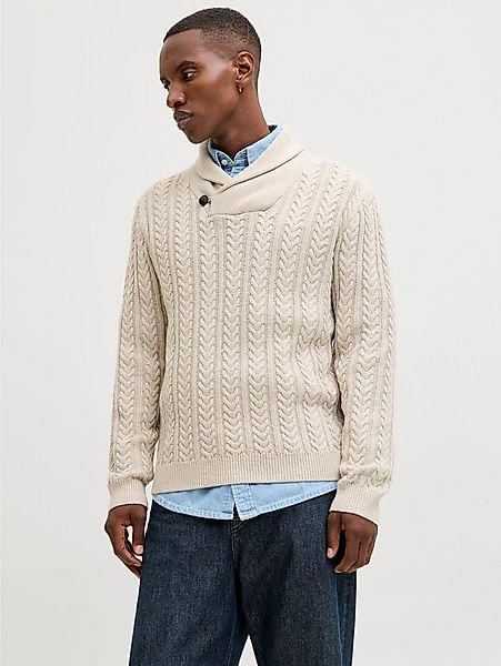 Jack & Jones Strickpullover JPRBLUSEAN KNIT CABLE SHAWL NECK günstig online kaufen