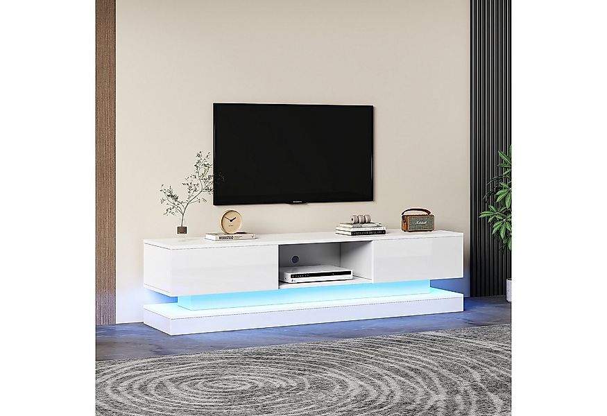 MODFU Lowboard TV-Schrank (Hochglanz-Hängeschrank, 1 St., für 70-Zoll-Ferns günstig online kaufen