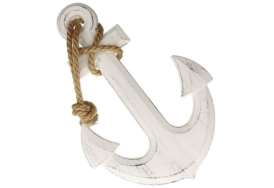 Macosa Home Wanddekoobjekt Holzanker Badezimmer-Dekoration Bootsanker Wandd günstig online kaufen