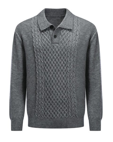 Allthemen Strickpullover mit grober Strickstruktur Uni günstig online kaufen