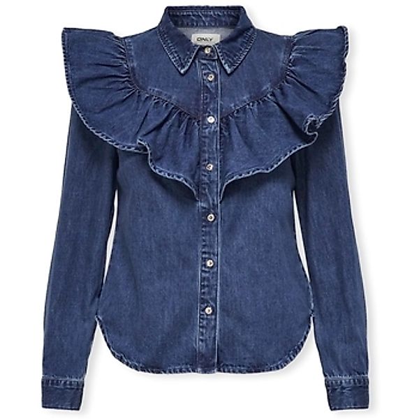 Only  Blusen Noos Indigo Shirt - Dark Blue Denim günstig online kaufen