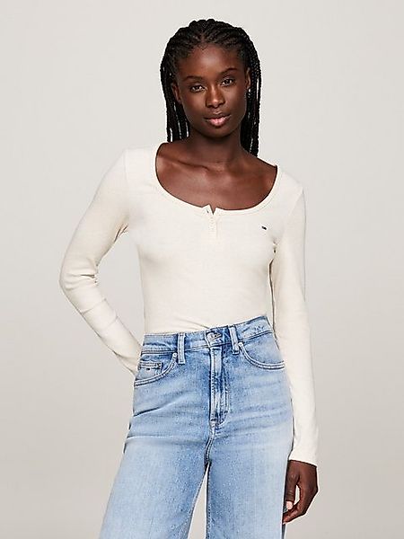 Tommy Jeans Curve Henleyshirt TJW MELANGE günstig online kaufen