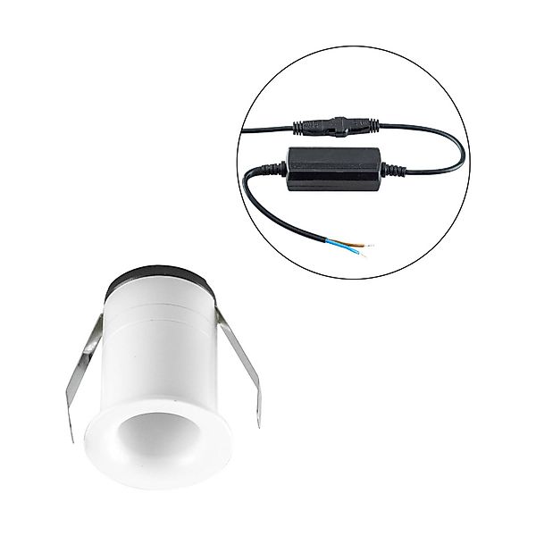 EVN Noblendo LED-Deckeneinbauleuchte weiß Ø 3,5 cm günstig online kaufen