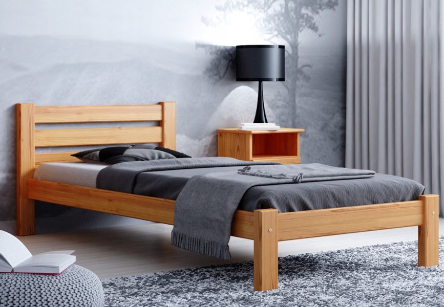 Home Collective Holzbett Einzelbett Massivholz Bett günstig online kaufen