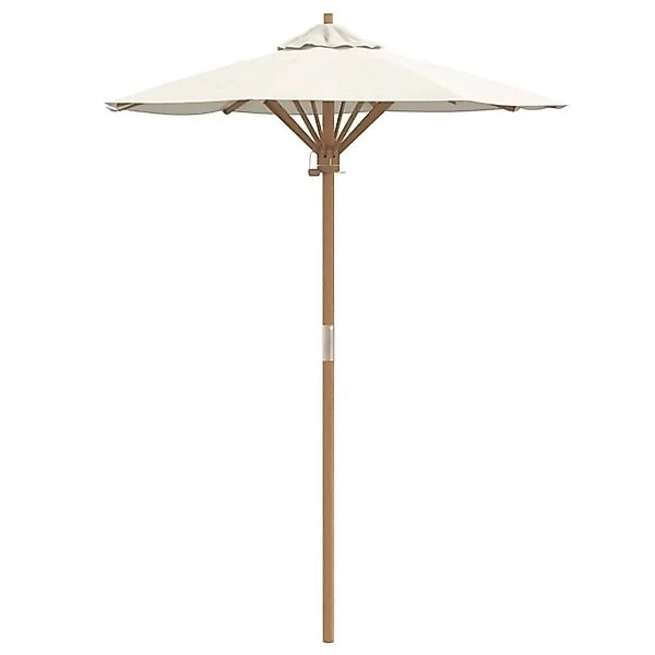 vidaXL Gartenparasol Cremeweiß 150 x 150 x 210 cm Bambus 4108079 günstig online kaufen