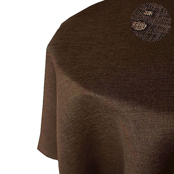 Tischdecke Leinenoptik RUND Tischdecke uni Gartentischdecke, bügelfrei, Lot günstig online kaufen