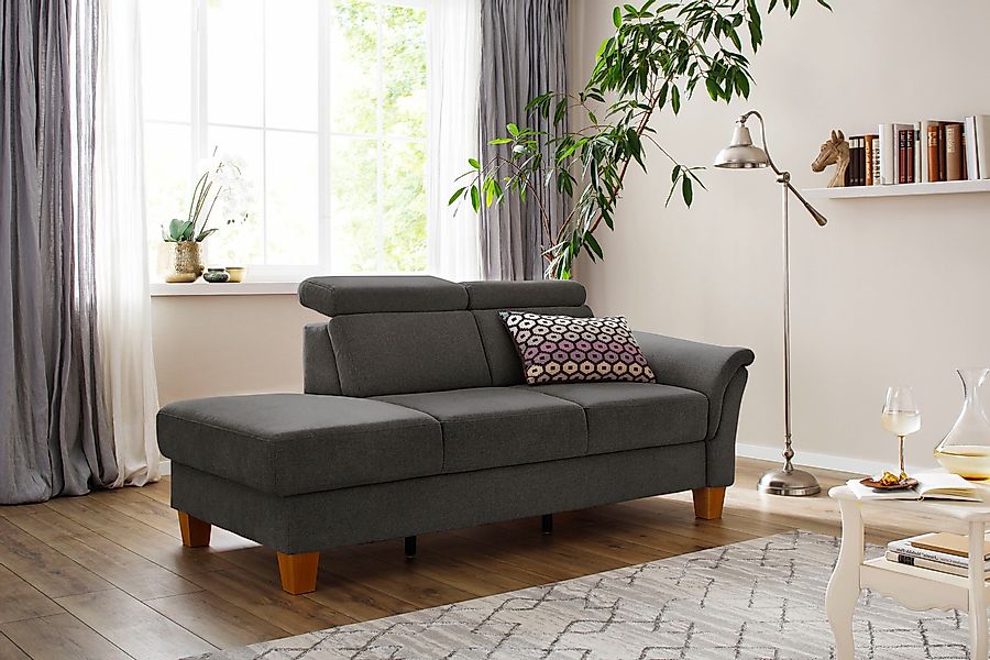 Home affaire Recamiere "Conville" incl. Kopfteilverstellung, Federkern, wah günstig online kaufen