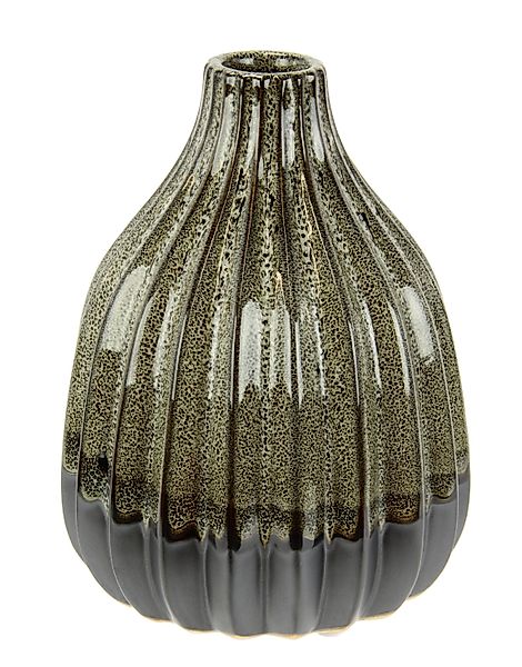 I.GE.A. Dekovase Vase aus Keramik, geriffelt, günstig online kaufen