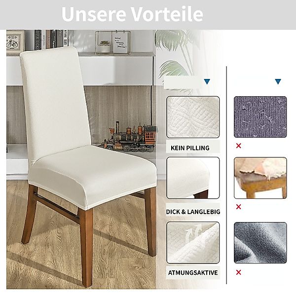 BYSURE Stuhlhusse, Stuhlbezug Hussen für Esszimmer günstig online kaufen