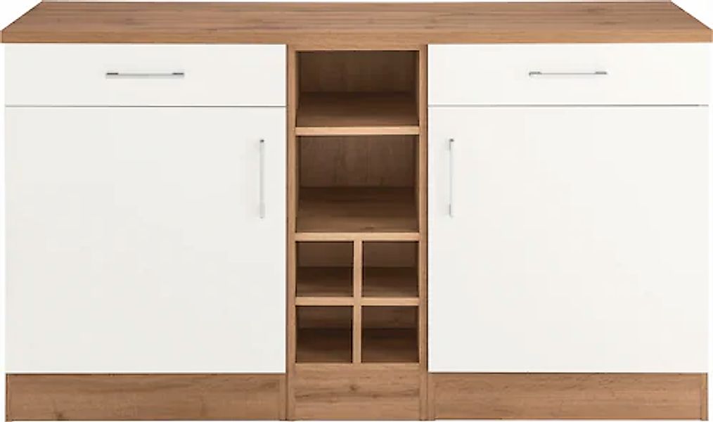 KOCHSTATION Unterschrank "KS-Colmar", 150 cm breit, 2 Schubkästen, 2 Türen, günstig online kaufen