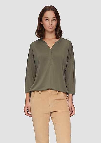 s.Oliver 3/4-Arm-Shirt Blusenshirt aus fließendem Modalmix günstig online kaufen