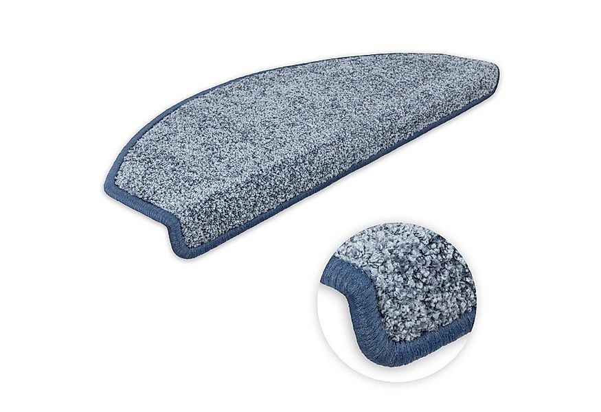 Metzker® Stufenmatte Stufenmatten Ventura Halbrund Hellblau 15 Stück, halbr günstig online kaufen