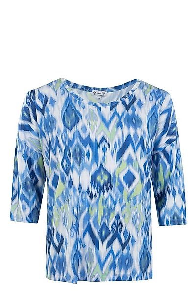 Hajo Blusenshirt Damen Shirt 3/4 Arm Ikat-Print günstig online kaufen