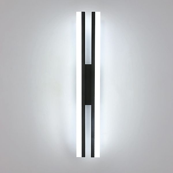 Goeco Wandleuchte Schwarze Wandlampe, schlichte Acryllampe, günstig online kaufen