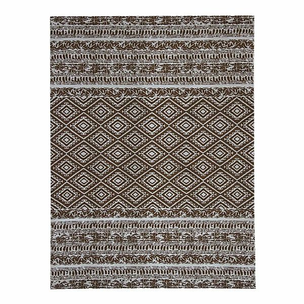 MeGusta Flachflor Teppich Vintage Braun Polyester 120x170 cm Luisa günstig online kaufen
