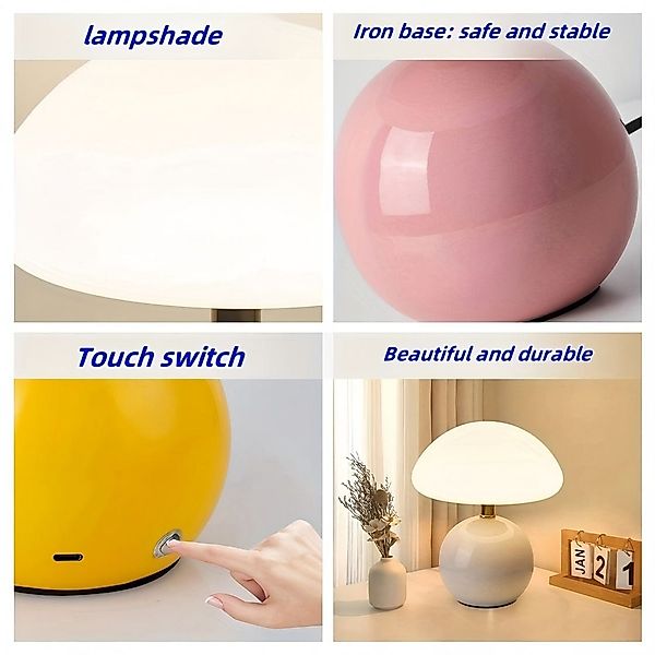 JDONG LED Nachttischlampe Dimmbare Tischlampe Dekolampe– günstig online kaufen