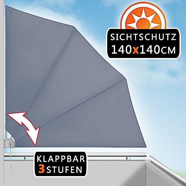 Detex Balkonsichtschutz Sichtschutz Seitenmarkise Sonnenschutz Trennwand Wa günstig online kaufen