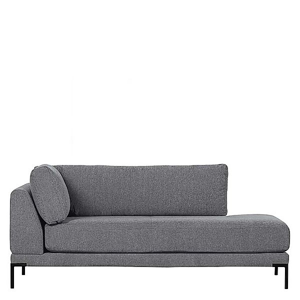 Sofa Couch mit Fußgestell aus Metall in Jeansblau günstig online kaufen