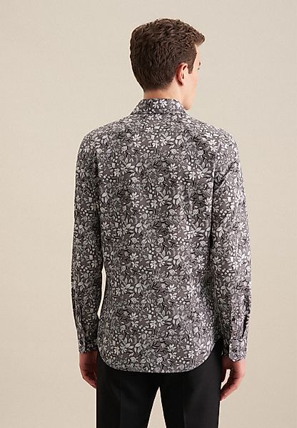 seidensticker Businesshemd "Slim", Slim Langarm Kentkragen Druck günstig online kaufen