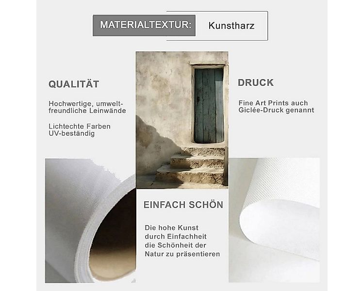 TPFLiving Kunstdruck OHNE RAHMEN, Italienische Landschaften - Mittelmeer Mo günstig online kaufen