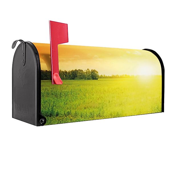 Banjado Amerikanischer Briefkasten Schwarz 48x22x16cm US Mailbox Letterbox günstig online kaufen