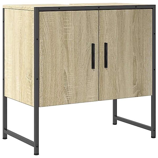 vidaXL Waschbeckenunterschrank Sonoma-Eiche 60x33x60 cm Holzwerkstoff 84245 günstig online kaufen