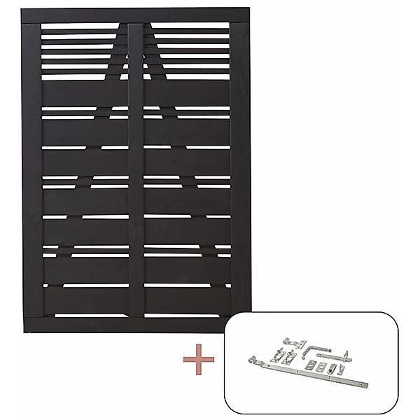 Einzeltort Silence Nadelholz Schwarz 100 cm x 140 cm günstig online kaufen