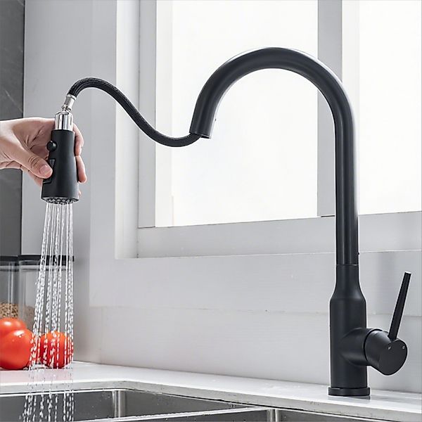 YINDN Küchenarmatur 40cm Ausziehbarere Waschtischarmatur mit günstig online kaufen