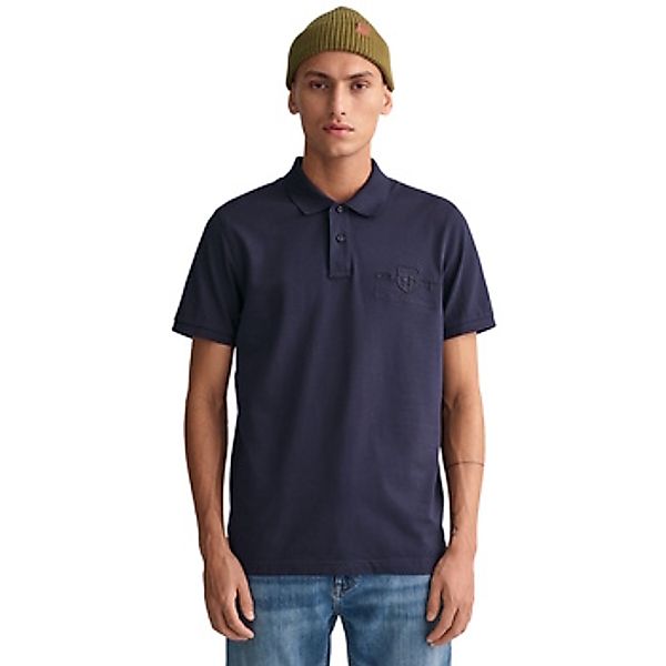 Gant  T-Shirts & Poloshirts Poloshirt Reg Tonal Shield Kurzarmshirt günstig online kaufen