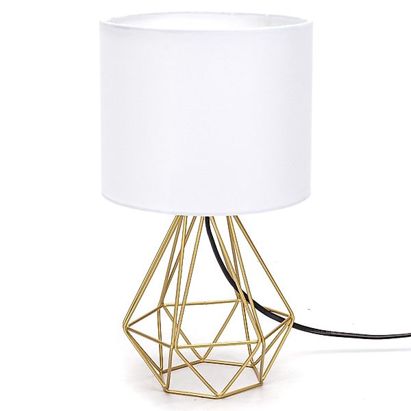 Aigostar Schreibtischlampe Tischlampe mit Weißem Stoff-Schirm günstig online kaufen