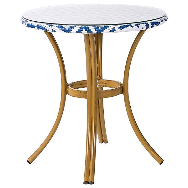 Beliani Gartentisch RIFREDDO Marineblau 70x70x76 günstig online kaufen