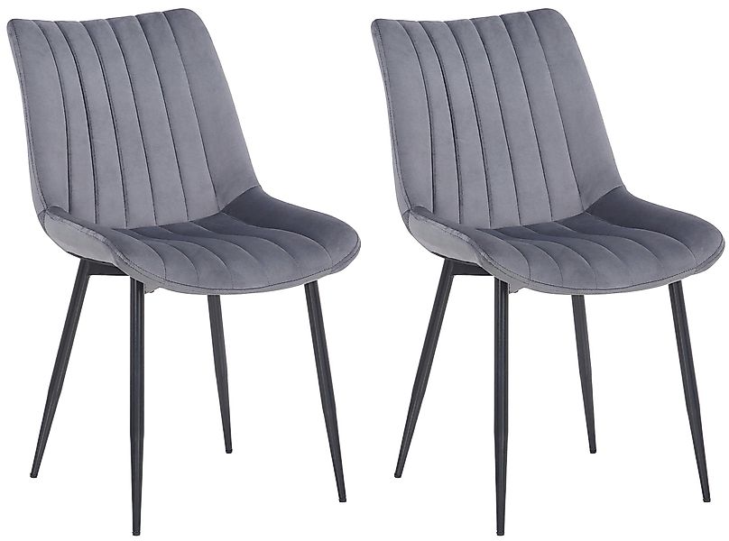 CLP Esszimmerstuhl Rahden Samt (2er Set), günstig online kaufen
