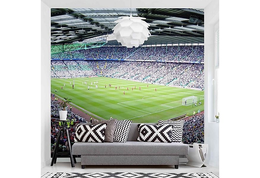 Bilderdepot24 Kindertapete Kinderzimmer Fußballstadion Kinder Wanddeko 3D O günstig online kaufen