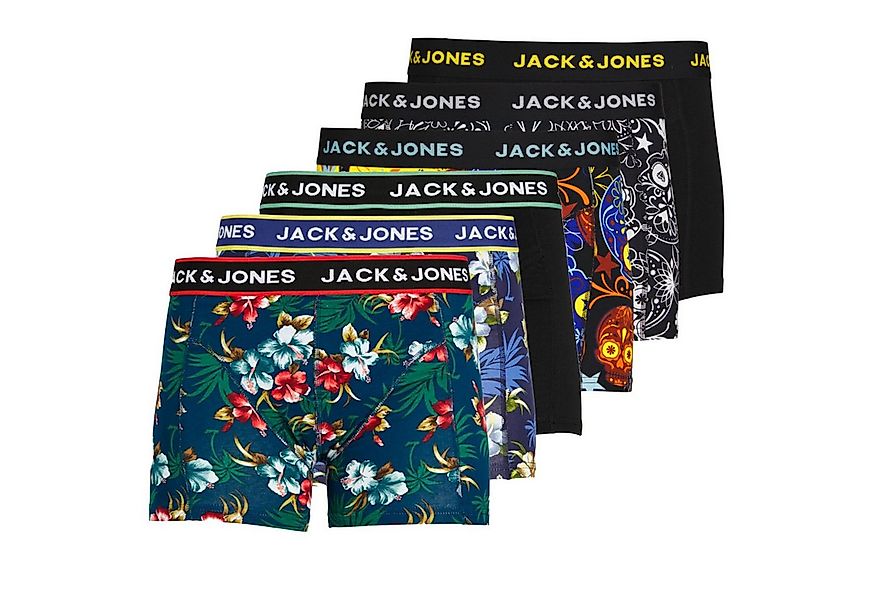 Jack & Jones Boxershorts (6-St) in farbenfrohen Designs im 6er Pack günstig online kaufen