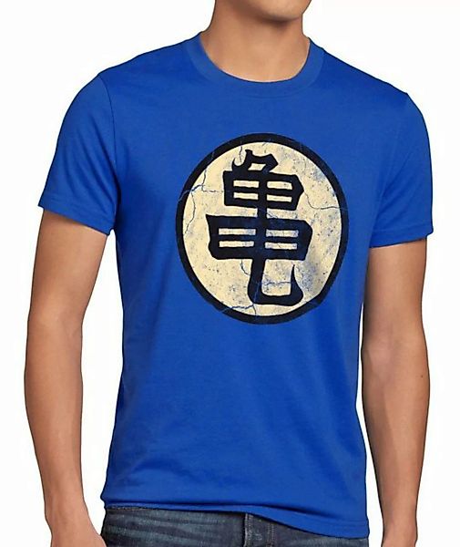 style3 Print-Shirt Herren T-Shirt Goku Roshis Turtle School son dragon vege günstig online kaufen