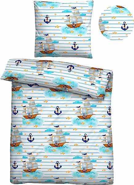 Biberna Kinderbettwäsche "Johanna" 2 Stk. tlg. hautfreundlich, kühlend, mit günstig online kaufen