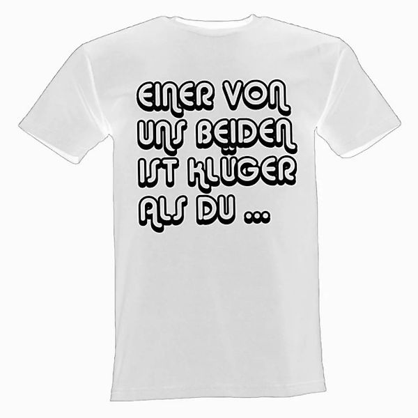 Lustige & Witzige T-Shirts T-Shirt T-Shirt Einer von uns beiden ist klüger günstig online kaufen