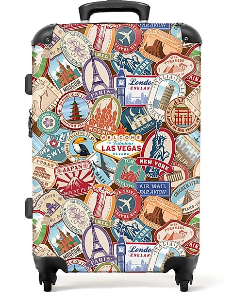 NoBoringSuitcases.com© Hartschalen-Trolley Reisen - Muster - günstig online kaufen
