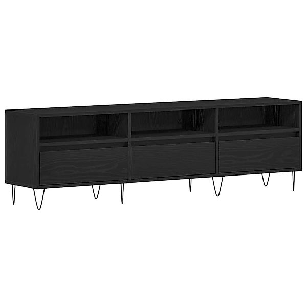 vidaXL TV-Schrank Schwarze Eiche 150 x 30 x 44,5 cm Holzwerkstoff 862877 günstig online kaufen