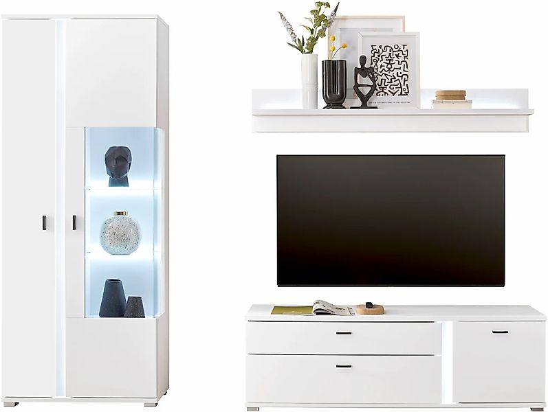 INOSIGN Wohnwand "LONG ISLAND" Set, 3 Stk. tlg. günstig online kaufen