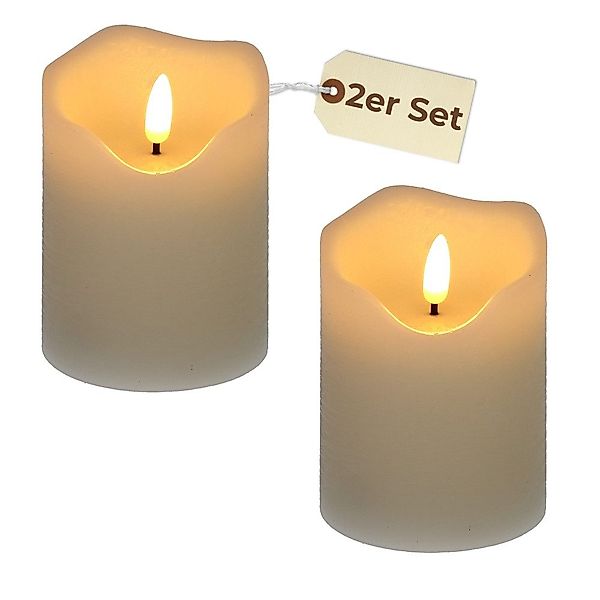 GarPet LED-Kerze 2x LED Echtwachs Kerze günstig online kaufen