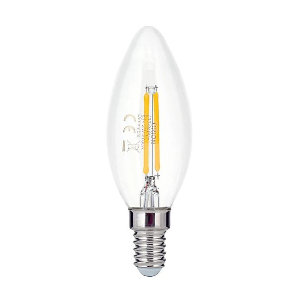 Orion Leuchten LED-Kerze Dimmbar E14/2W 18W 180,m 2700 K Warmweiß Klar günstig online kaufen