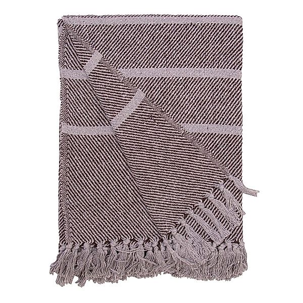 Wohndecke Decke Überwurf Streifen Design 100% günstig online kaufen
